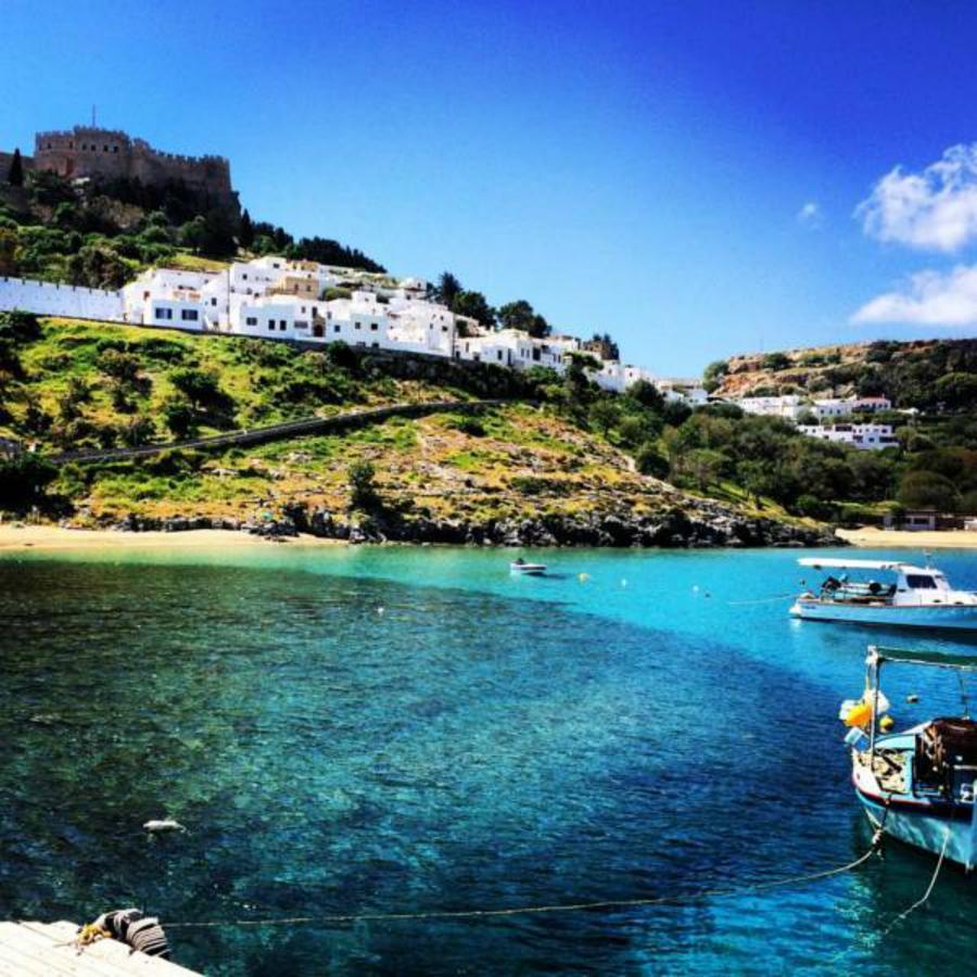 Aphrodite White Studios Lindos Buitenkant foto